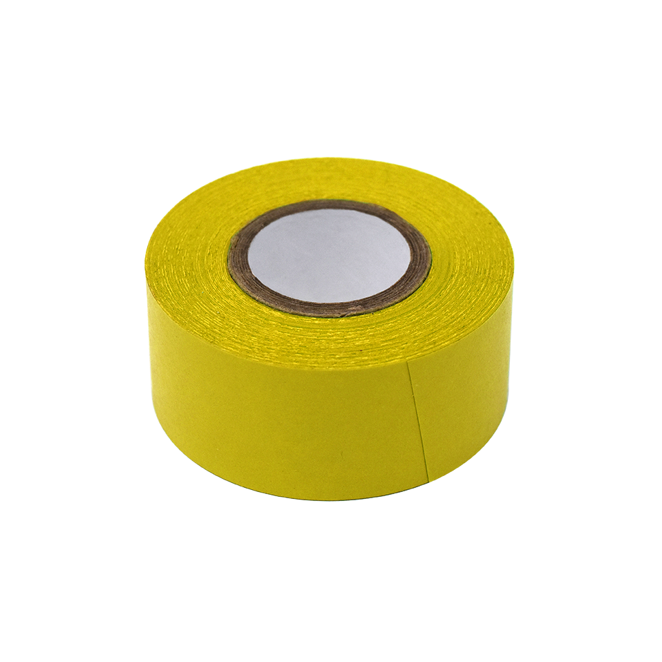 Globe Scientific Labeling Tape, 1" x 500" per Roll, 3 Rolls/Box, Yellow  